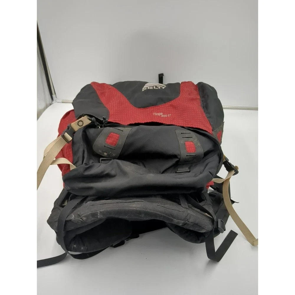 Kelty Tioga 4000 ST Classic External Frame Hiking Backpack Size‎ 2 Red Black VTG